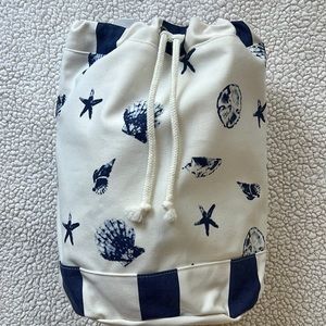 Beach themed Shoulder/ Backpack style Canvas Tote